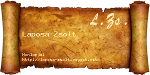 Laposa Zsolt névjegykártya
