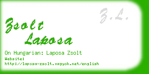 zsolt laposa business card